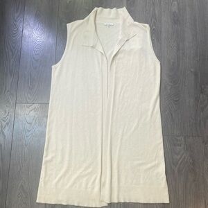 Vila Milano sleeveless Open Cardigan sweater size XL